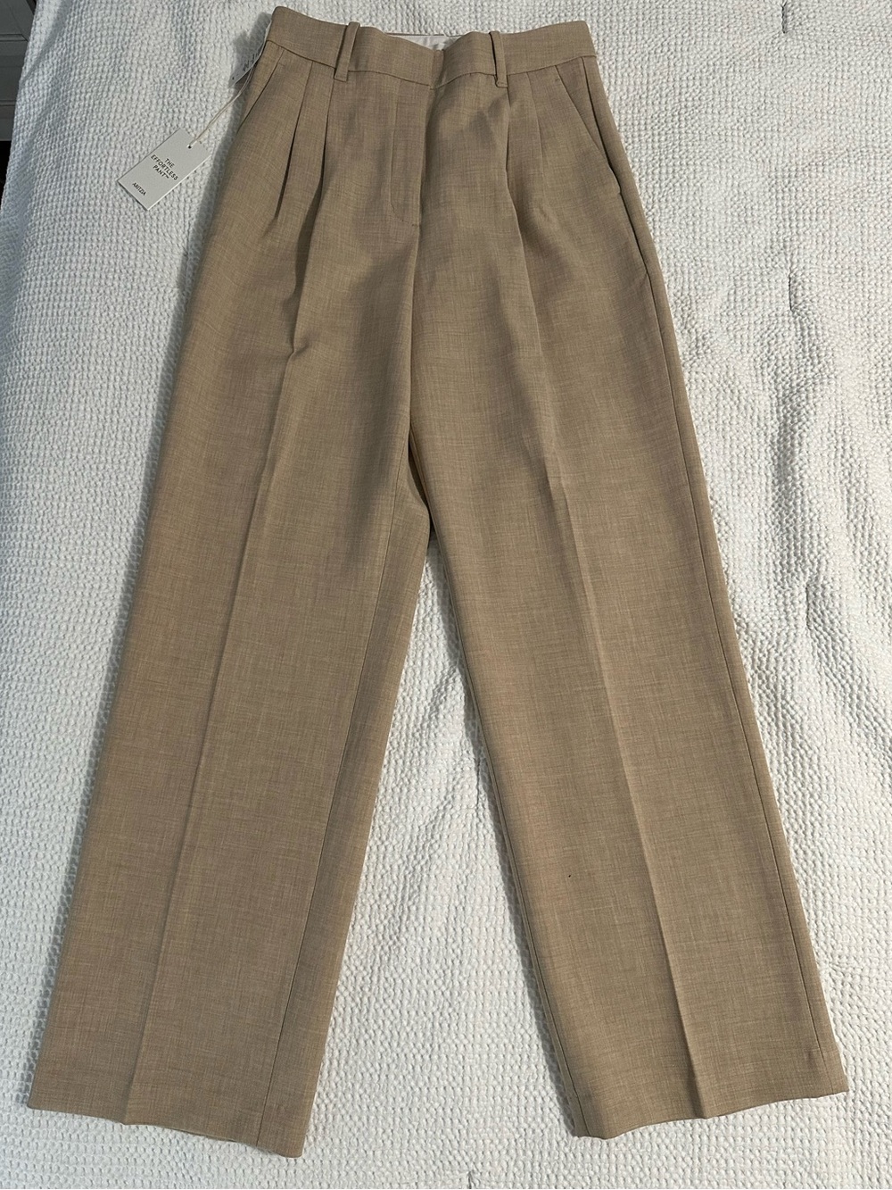 Aritzia Effortless Pants in Heather Oat Beige